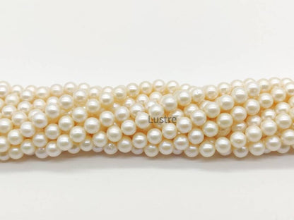 Freshwater Pearl Smooth Round Beads 11-12 mm Strands For Jewelry Making