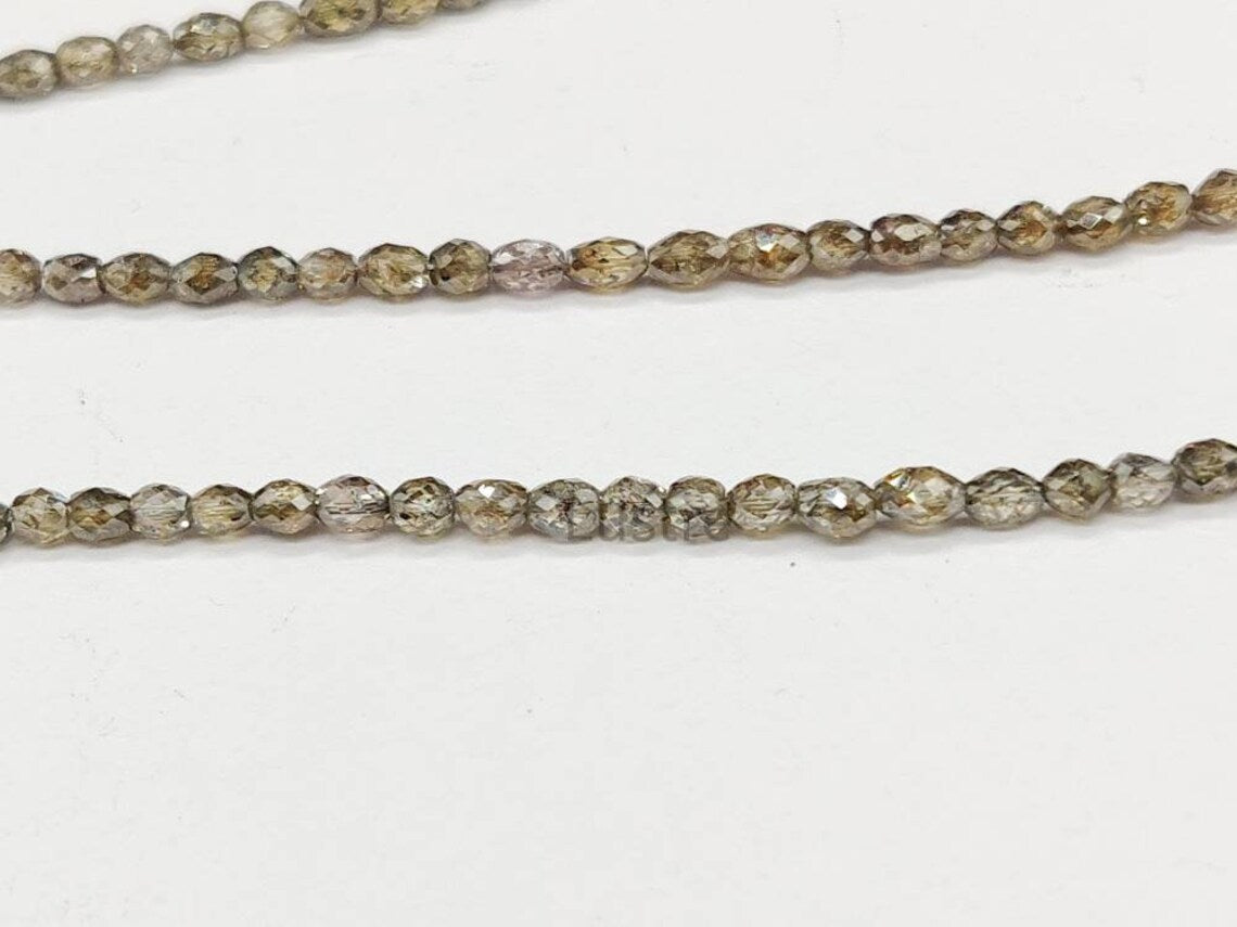 Champagne Diamond Tumble 2.5 - 3.4 mm Bead 100% Natural Faceted Tumble Diamond