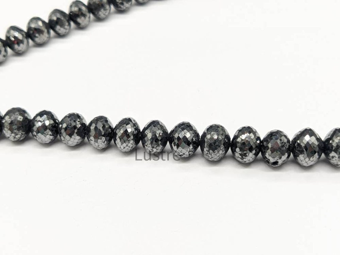 AAA+ Natural Black Diamond Bead 10 - 12 mm Jewelry diamond bead necklace personalized Jewelry Birthday Gift diamond necklace