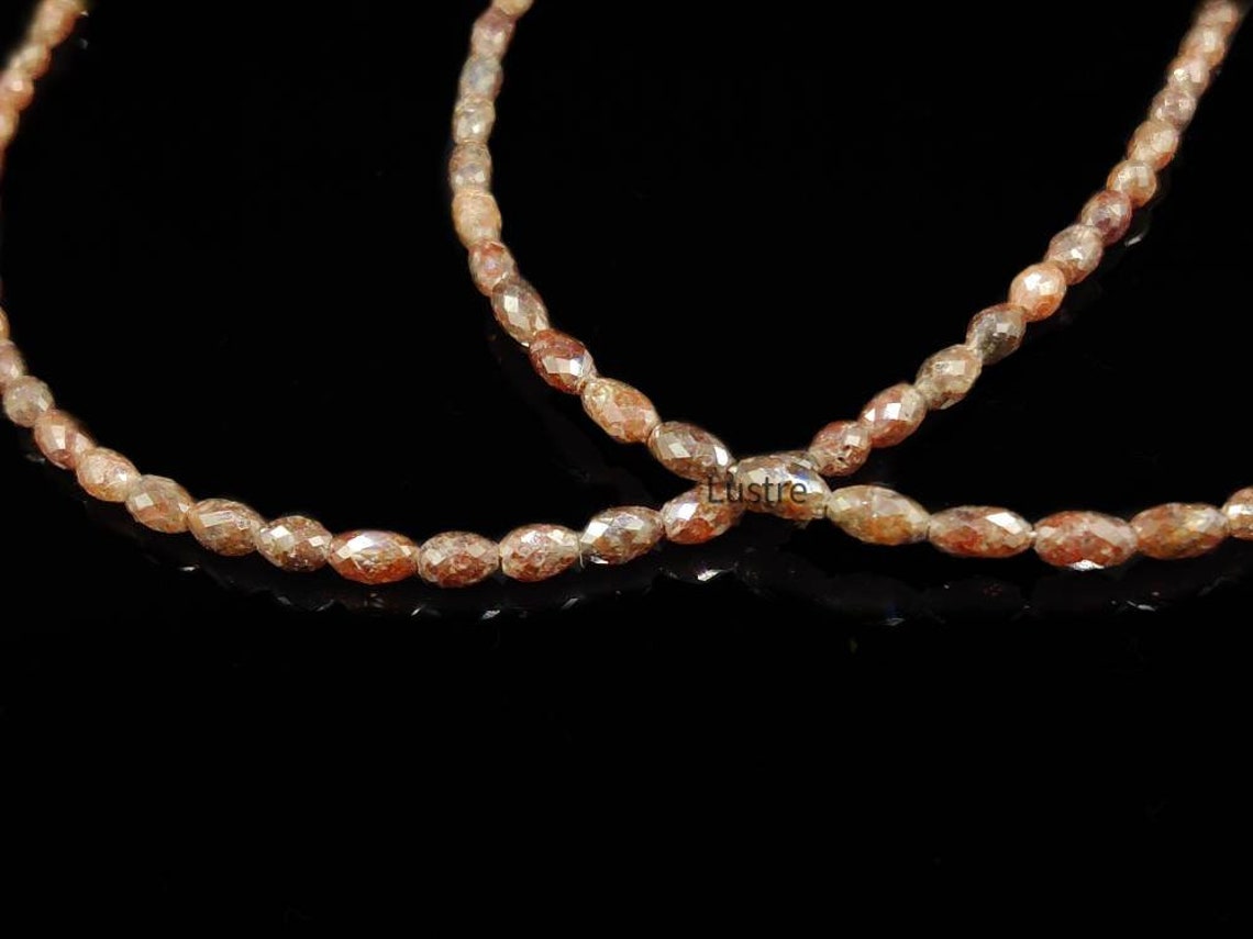 RED DIAMOND Bead 4 mm Bestseller 100% Natural Oval Shape Diamond Bead Faceted Red Diamond Personalized Jewelry Birthday Gift For Her