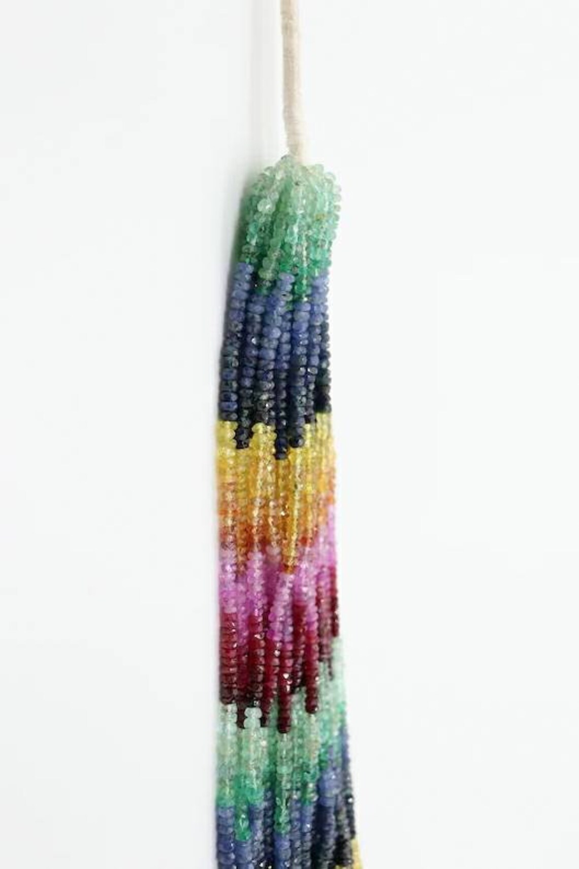 Multi Precious Beads Rainbow Sapphire beads Multi Sapphire Bead 16 Inches Strands