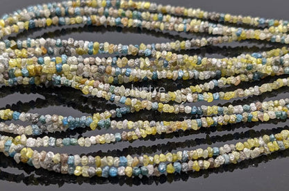 Multi Color ROUGH DIAMOND Beads AAA+ Top Quality 100% Natural Raw Diamond Uncut Beads for Jewelry Making Multi Diamond Beads Christmas Gift