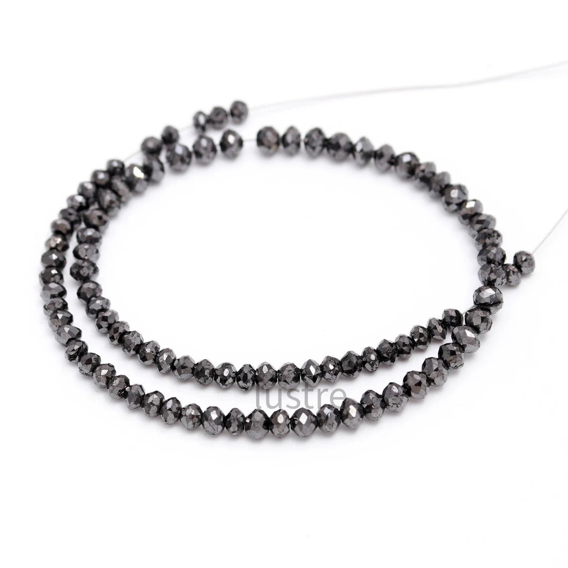 Black Diamond Bead 100% Natural Black Diamond 2.6 - 3.5 mm Beads