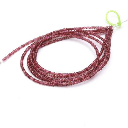 Pink Tourmaline Faceted Rondelle Beads 2 - 2.5 mm Shaded Beads For Jewelry Making