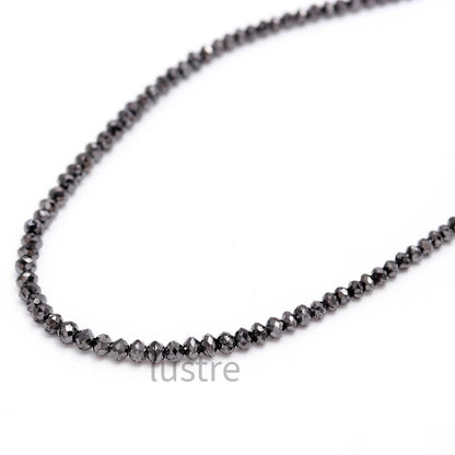 Black Diamond Bead 100% Natural Black Diamond 2.6 - 3.5 mm Beads