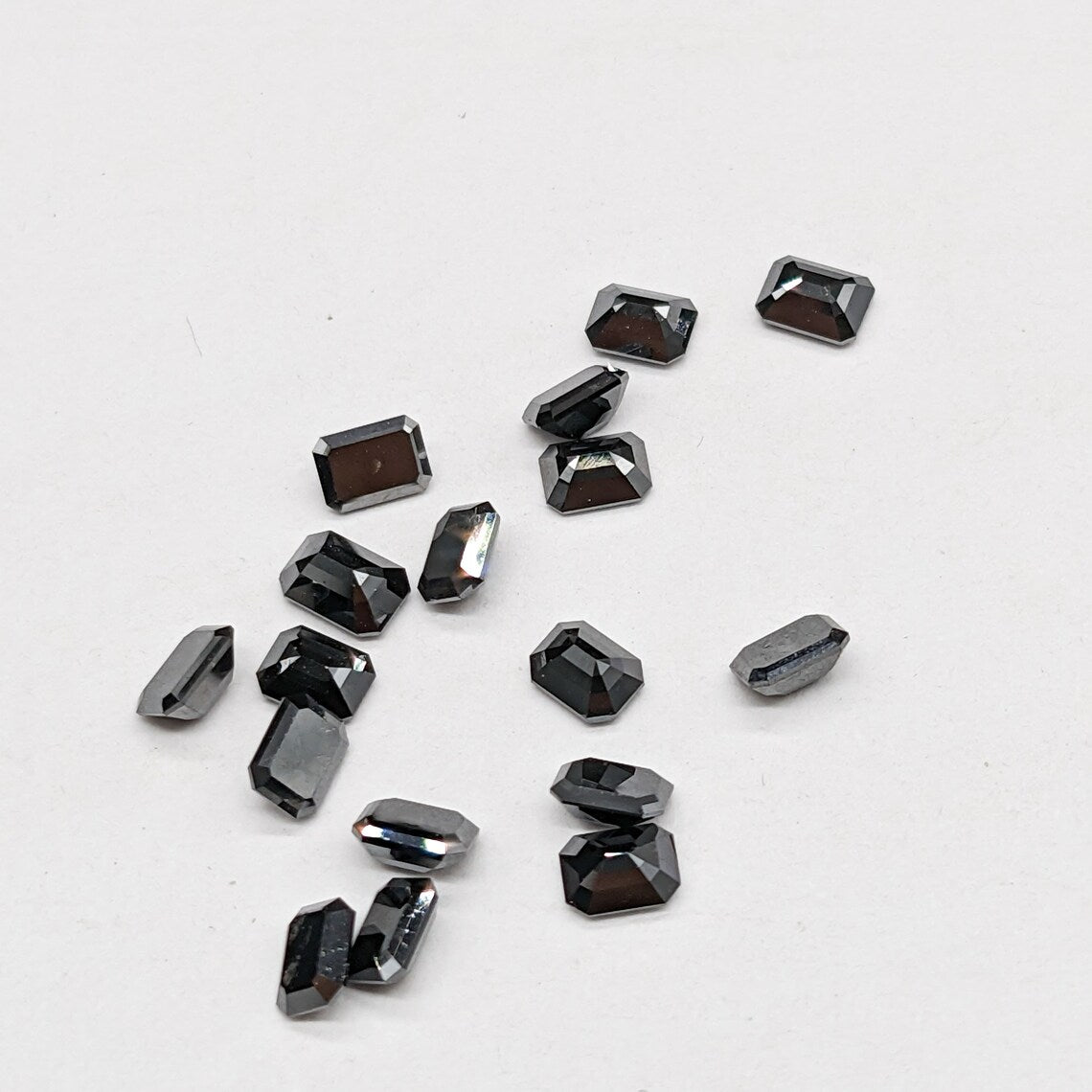 Black Diamond Solitaire loose black diamond 3x5 mm Diamonds For Jewelry Making