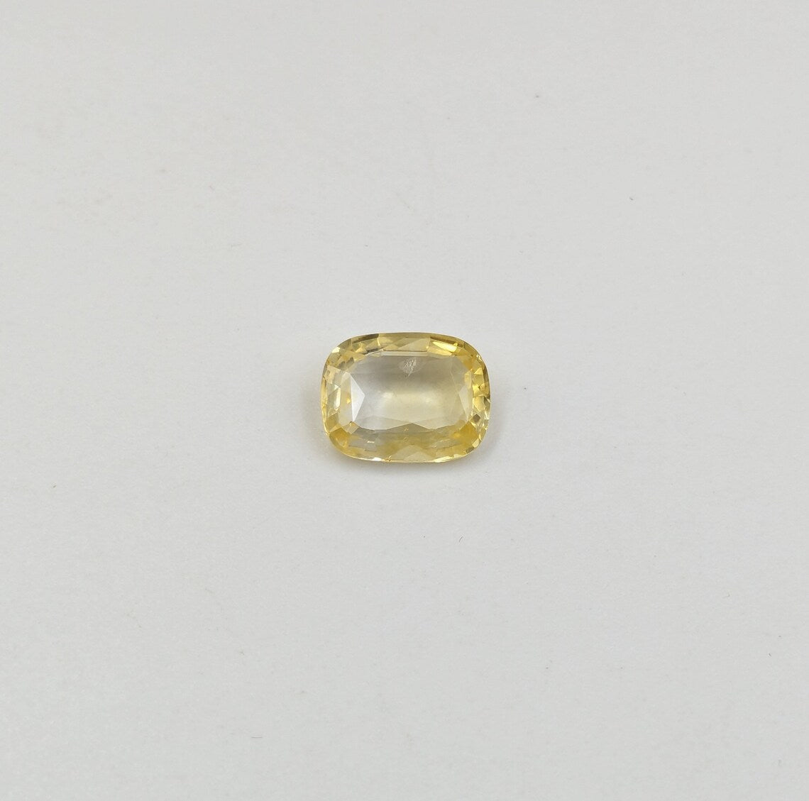 Yellow Sapphire Loose Gemstone Faceted Rectangle Sapphire 9 x 11 mm Loose Sapphire