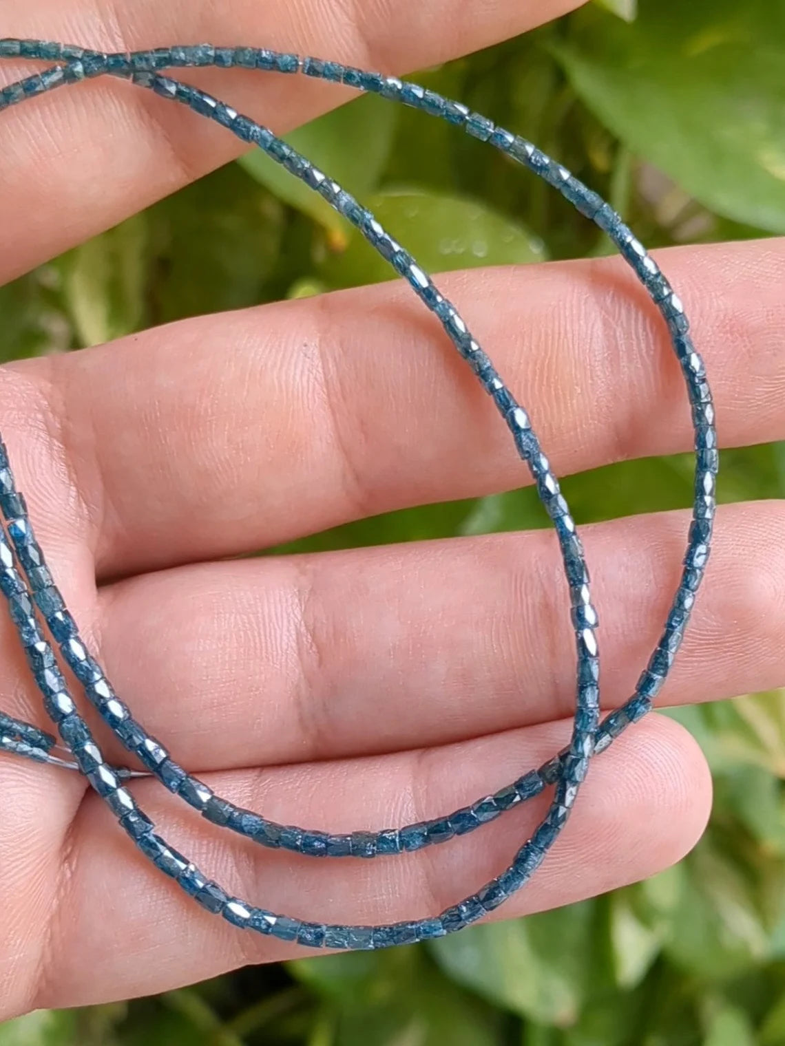 100% Natural Blue Diamond Tube Beads Best Quality Diamond Beads