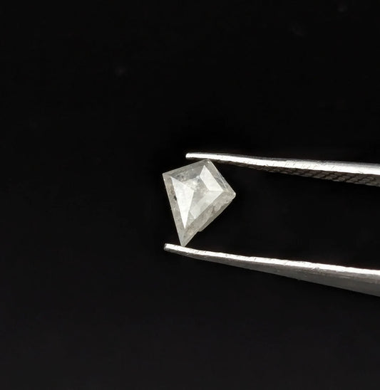 Salt And Pepper Fancy Kite Shape 6.2 - 7.5 mm Faceted Diamond For Jewelry Making