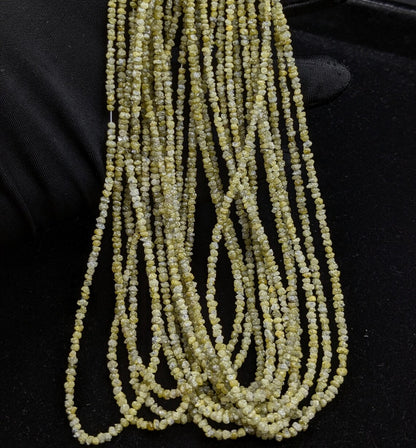 Yellow Raw Rough Diamond Uncut Beads