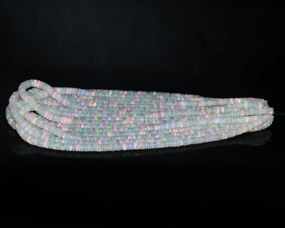 AAA+ Excellent White Opal Tyre Bead Heishi Tyre Bead 6 mm