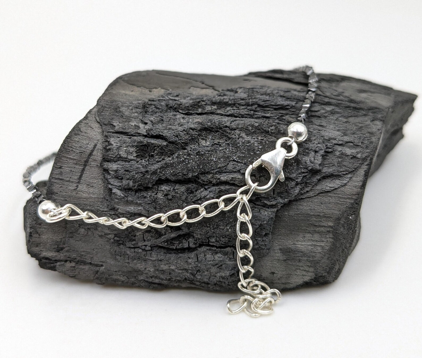 CUBE Black Diamond Bracelet 1.5 - 2.5 mm Faceted Black Diamond