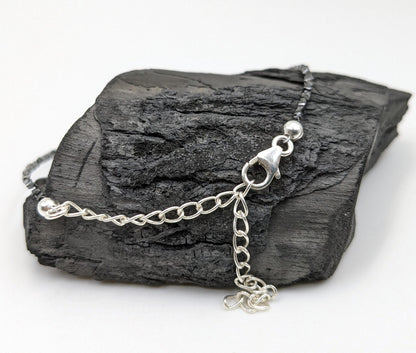 CUBE Black Diamond Bracelet 1.5 - 2.5 mm Faceted Black Diamond
