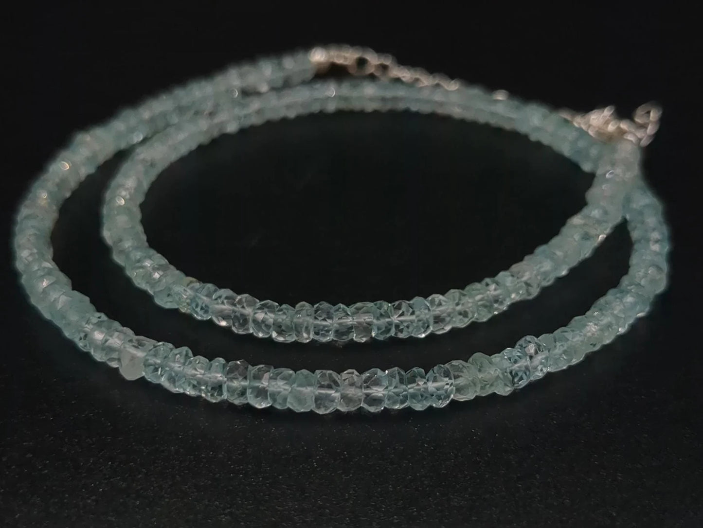 Aquamarine 925 Sterling Silver Necklace