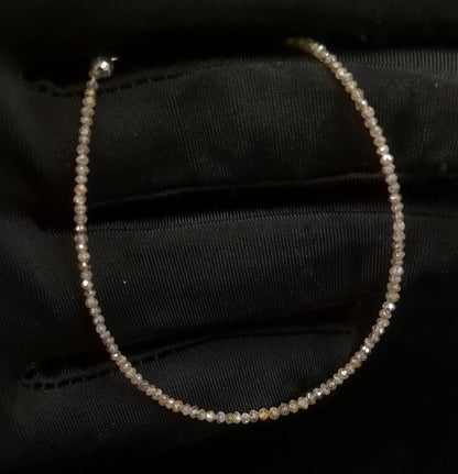 Champagne Diamond Beads Bracelet