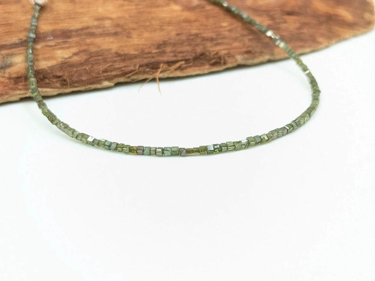 AAA+ Green Diamond Cube Beads Bracelet