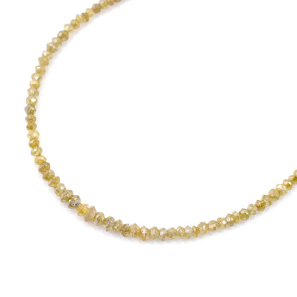 Yellow Diamond Beads Silver Bracelet