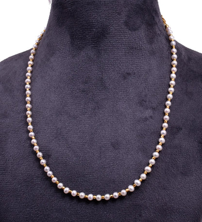 Fresh Water Pearl Necklace 4 mm Smooth Round Pearl