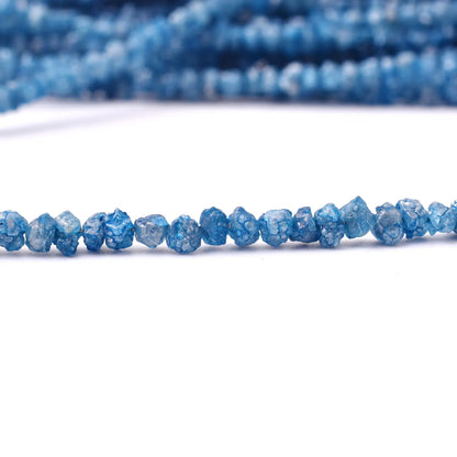 Blue Uncut Diamond Beads 2.5 - 4 mm Diamond Nuggets