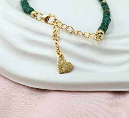 Emerald Bracelet 18K Gold Filled