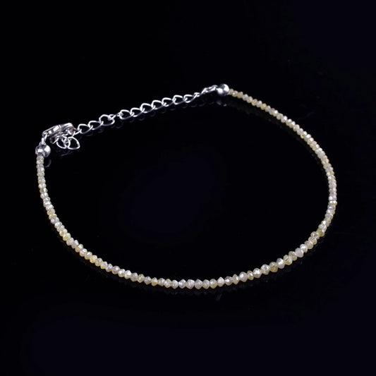 Light Yellow Diamond Bracelet 925 Sterling Silver Bracelet