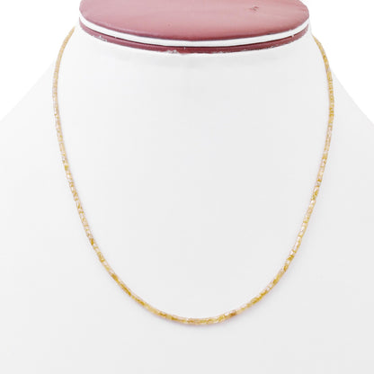 Tube Yellow Diamond Necklace