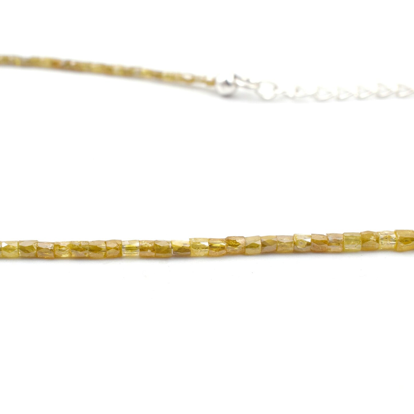 Tube Yellow Diamond Necklace