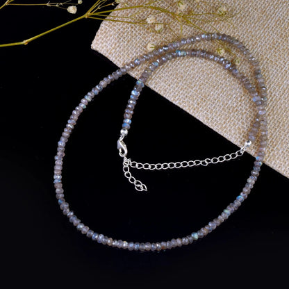 Blue Flashy Labradorite Necklace
