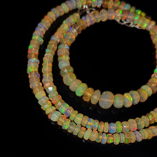 Ethiopian Opal Beads Necklace 4 - 5.5 mm