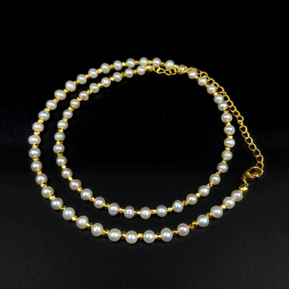 Fresh Water Pearl Necklace 4 mm Smooth Round Pearl