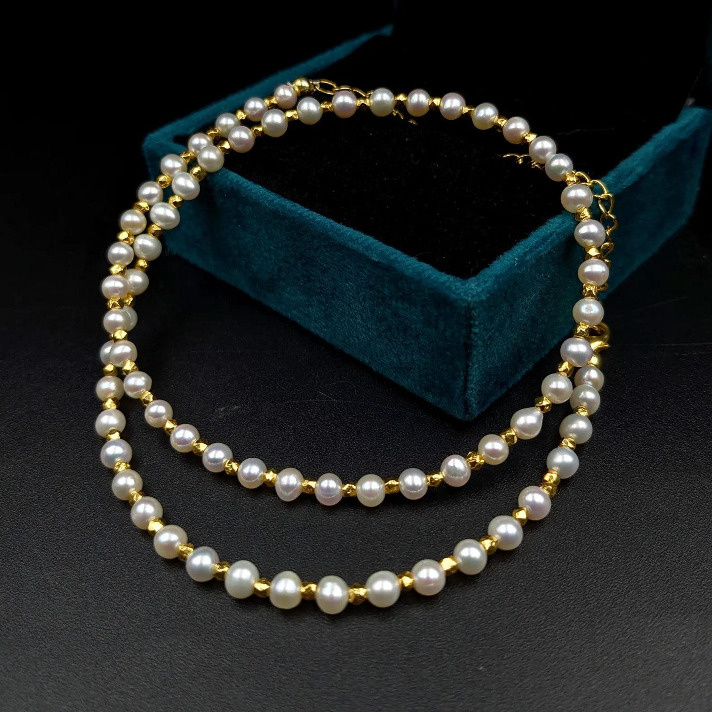 Fresh Water Pearl Necklace 4 mm Smooth Round Pearl