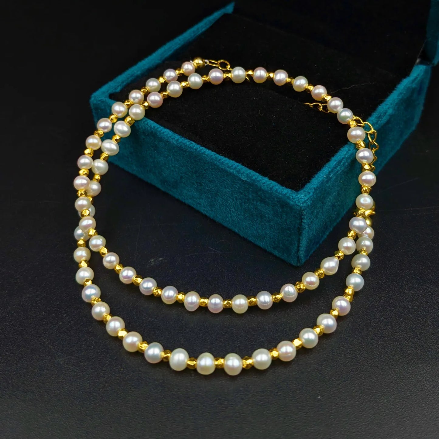 Fresh Water Pearl Necklace 4 mm Smooth Round Pearl
