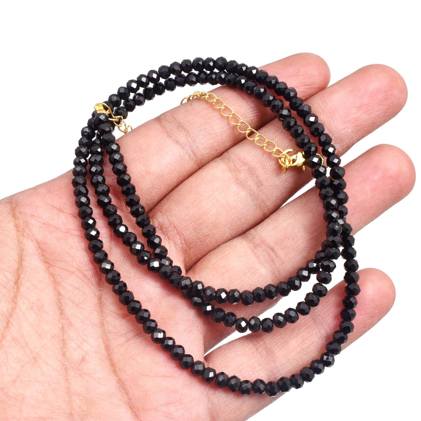 ASTROS PITCHER Black Spinel Necklace