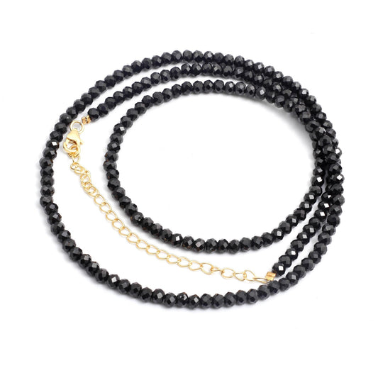 ASTROS PITCHER Black Spinel Necklace