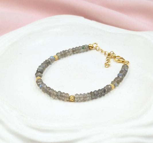 Labradorite 18K Gold Filled Bracelet