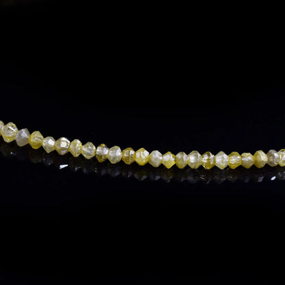 Yellow Diamond Bead 1.6 - 2.4mm AAA+ Faceted Rondelle Diamond Beads