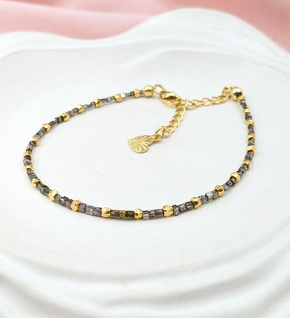 Champagne Diamond Bracelet Silver 18k Gold Bracelet