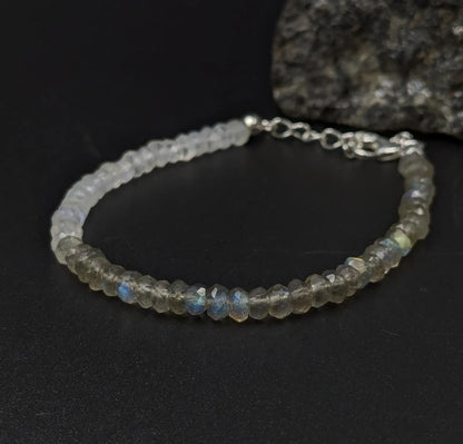 Blue Labradorite & Moonstone Bracelet