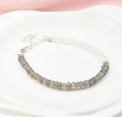Blue Labradorite & Moonstone Bracelet