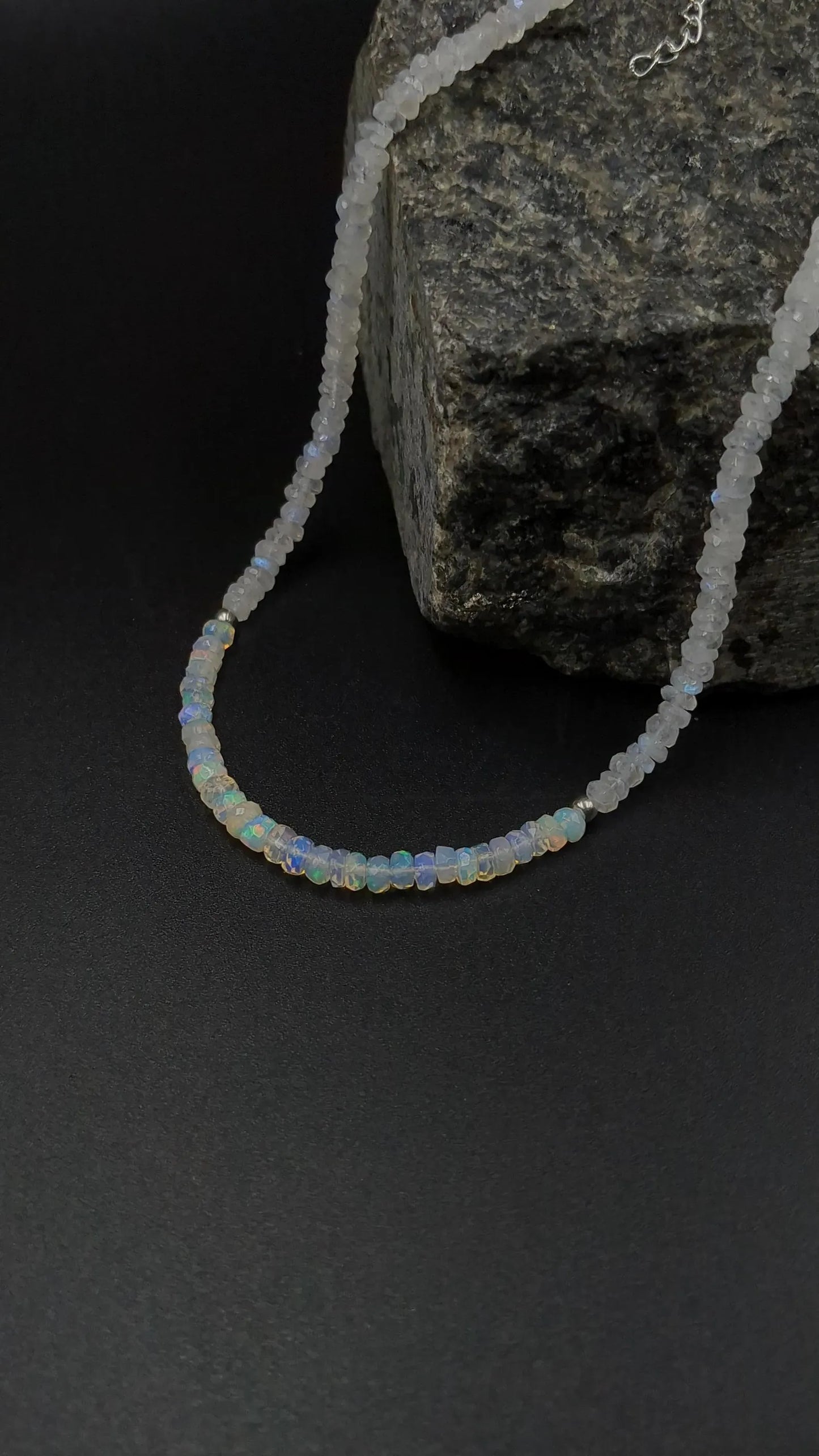Ethiopian Opal & Moonstone Necklace