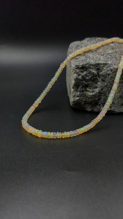 Yellow Ethiopian Opal Necklace