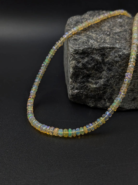 Yellow Ethiopian Opal Necklace