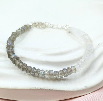 Blue Labradorite & Moonstone Bracelet