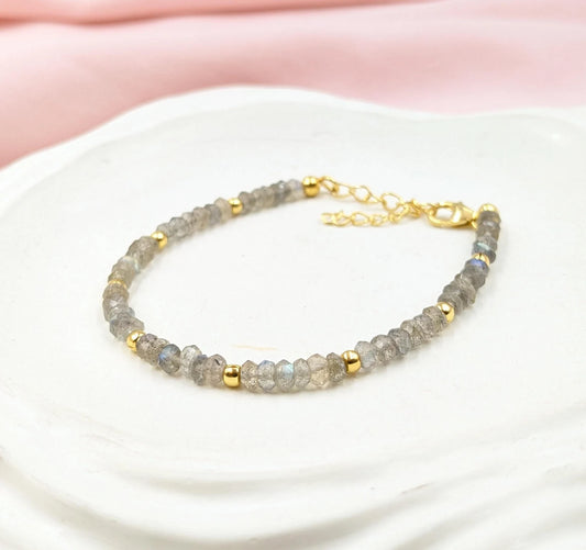 Labradorite Bracelet 18K Gold Filled