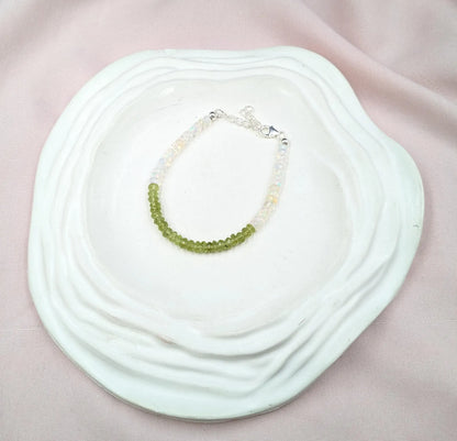 Ethiopian Opal & Peridot Bracelet