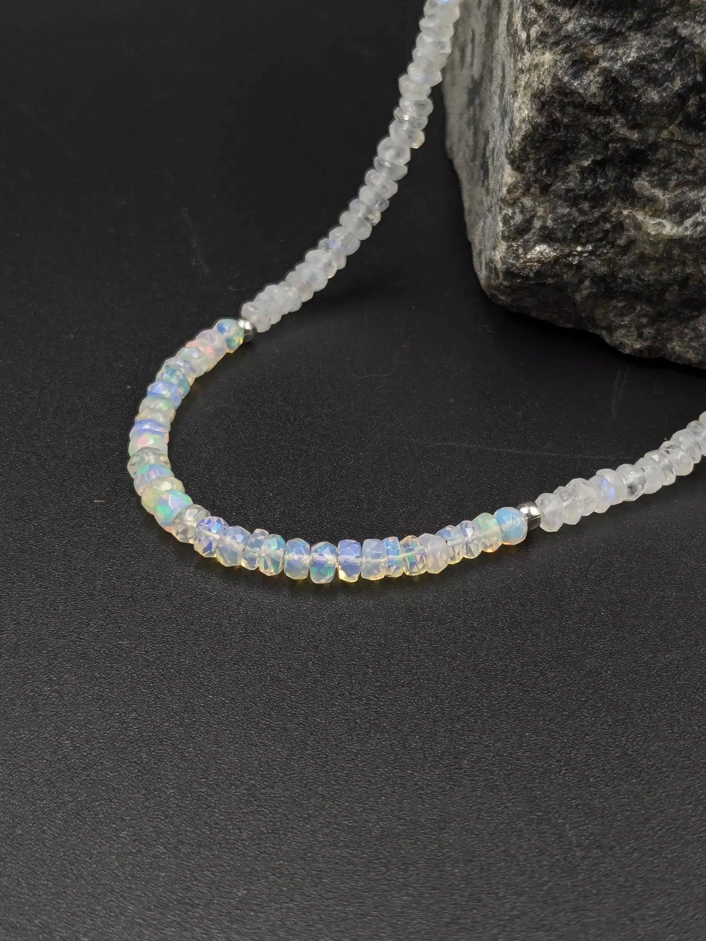 Ethiopian Opal & Moonstone Necklace