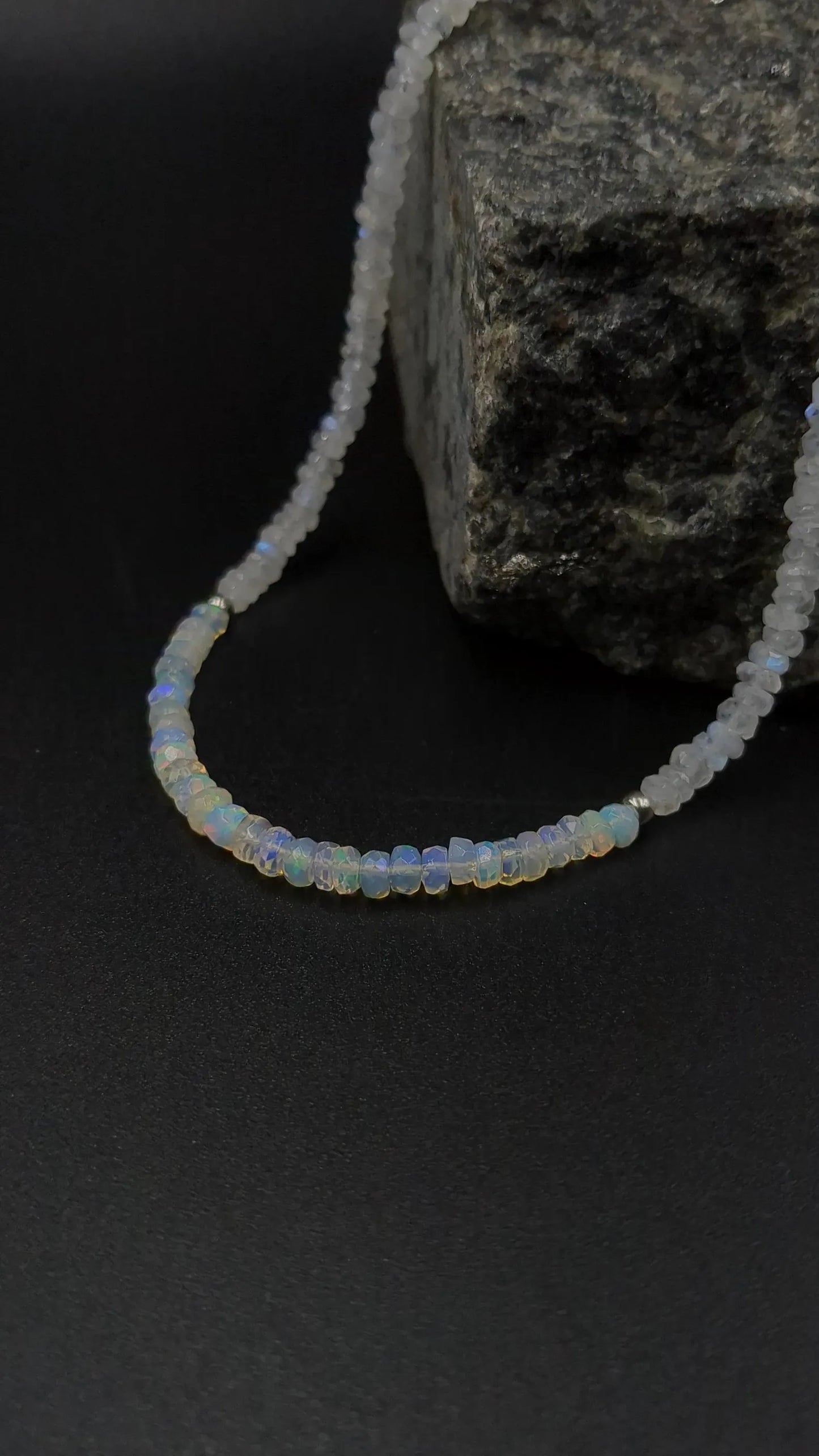 Ethiopian Opal & Moonstone Necklace