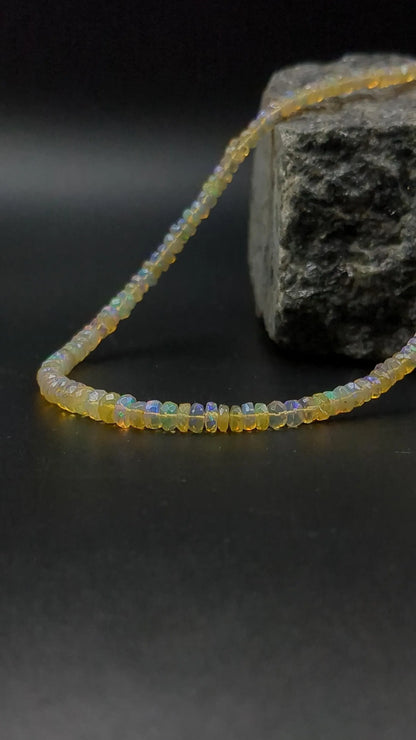 Yellow Ethiopian Opal Necklace