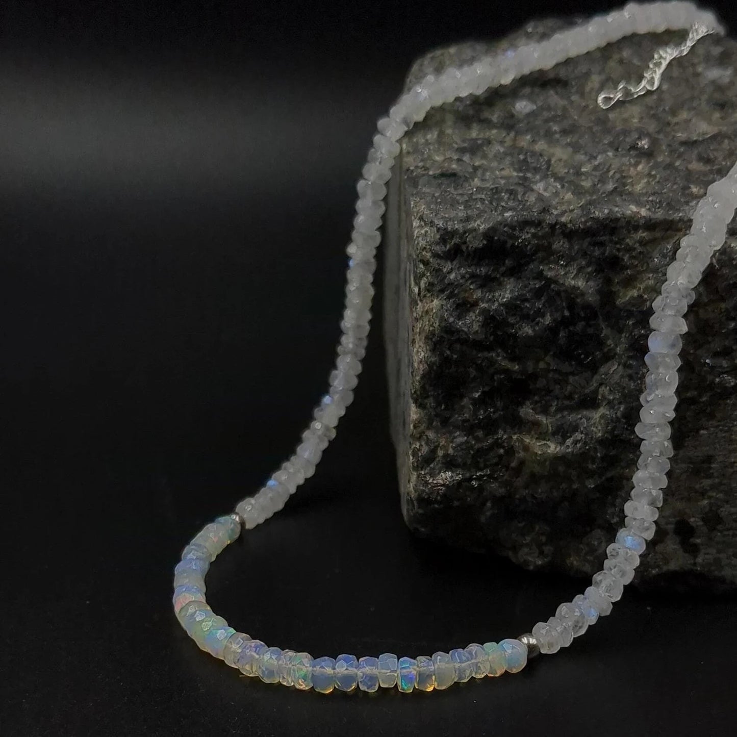 Ethiopian Opal & Moonstone Necklace