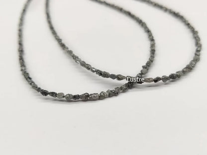 Grey Uncut Diamond Bead 2 - 3 mm Fancy Color 100% Natural Diamond Beads